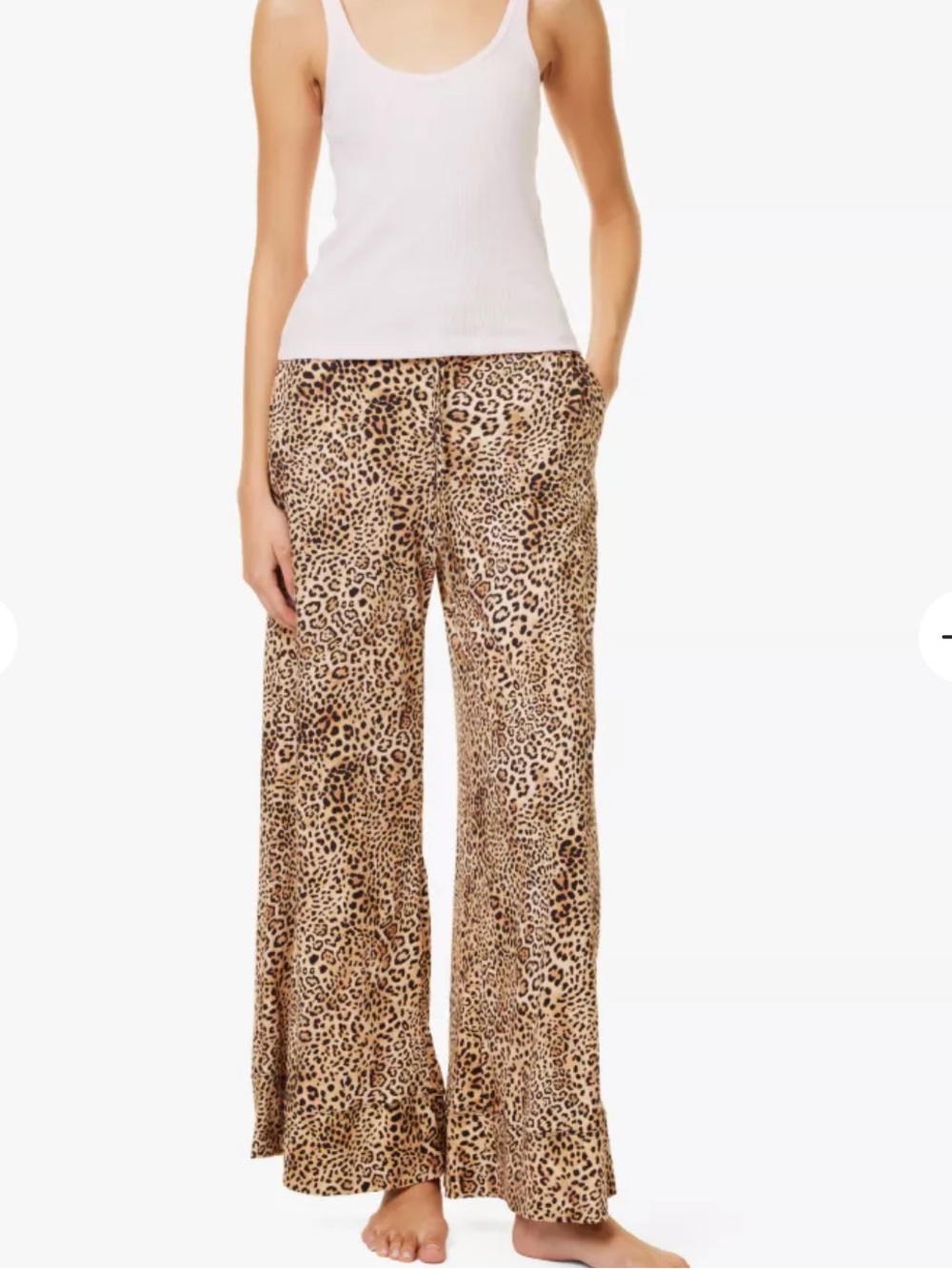 Skin Organic Christina Leopard Print Pajama Pants 1